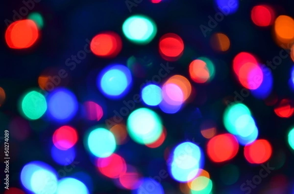 Fototapeta Abstract light bokeh background
