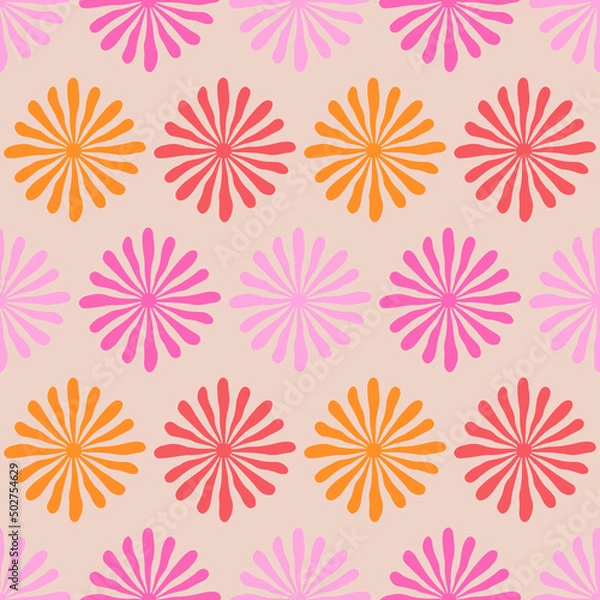 Obraz Daisy blossom vector pattern