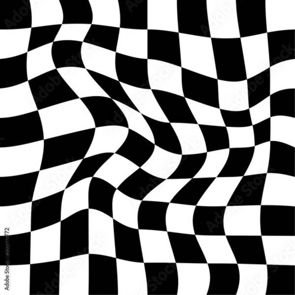 Fototapeta Distorted, deformed grids