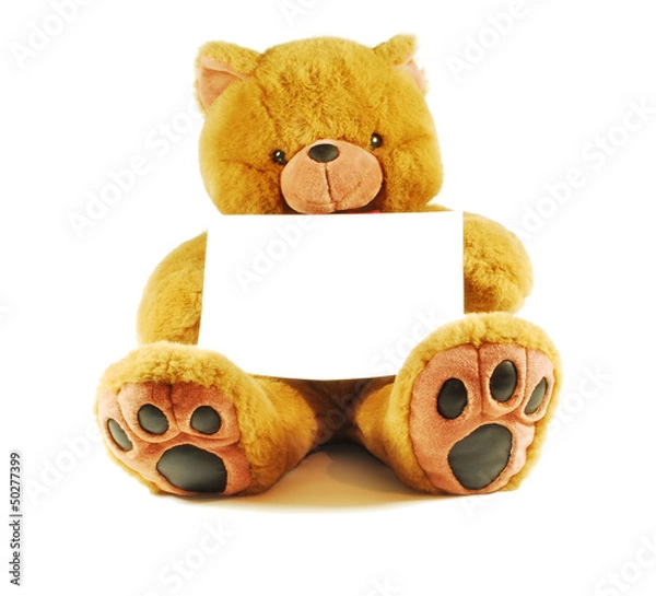 Obraz teddy bear with message