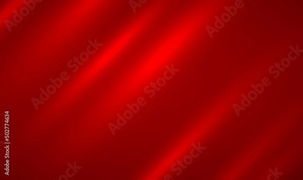 Fototapeta Czerwony metalowy gradient promieniowy z efektem światła. Tło technologii czerwonej metalowej z polerowanym, światłem. Błyszczący i metalowy szablon gradientu stali. Red Gradient Abstract Tło dla Walentynki, Boże Narodzenie