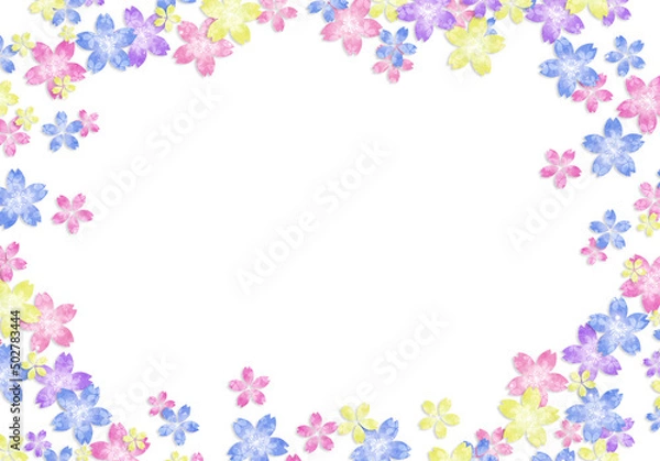 Fototapeta 花柄【和風背景・シリーズ】