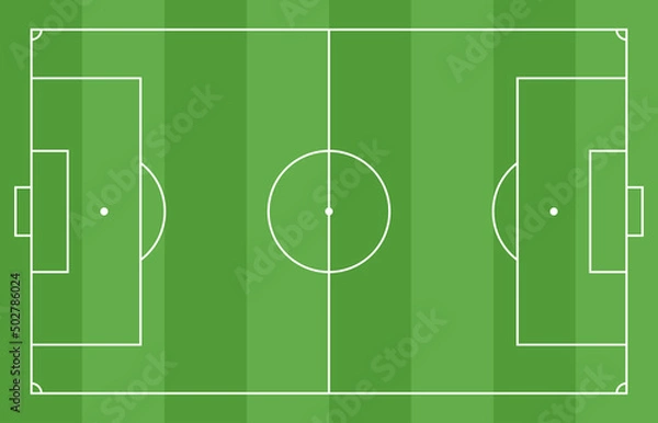 Obraz Football or soccer ground pitch top view background