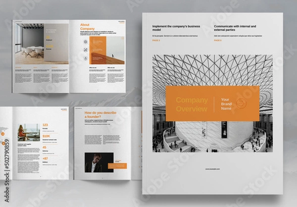 Obraz Orange Business Brochure Layout