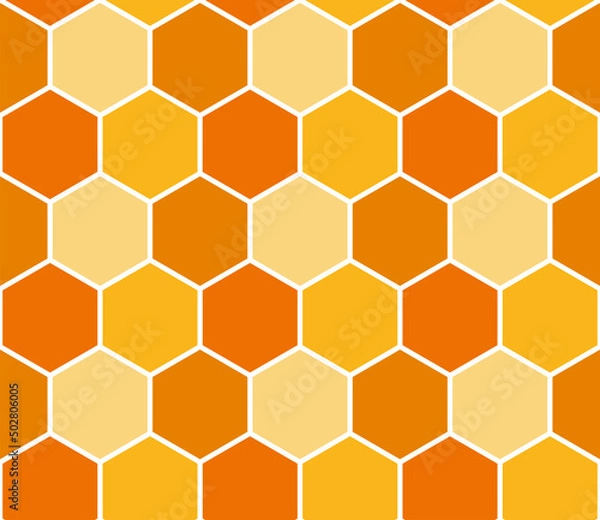 Obraz Bee honeycomb seamless pattern, art honey texture