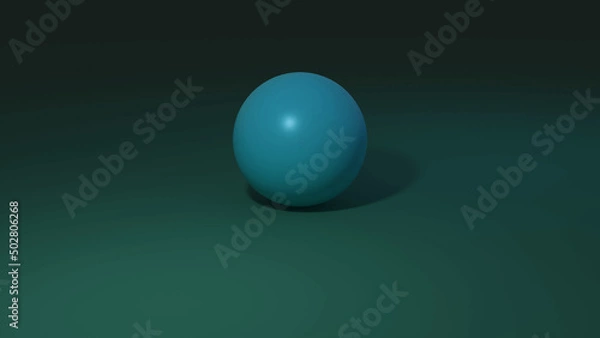 Obraz ball blue  background