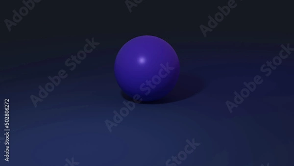 Obraz sphere on black background