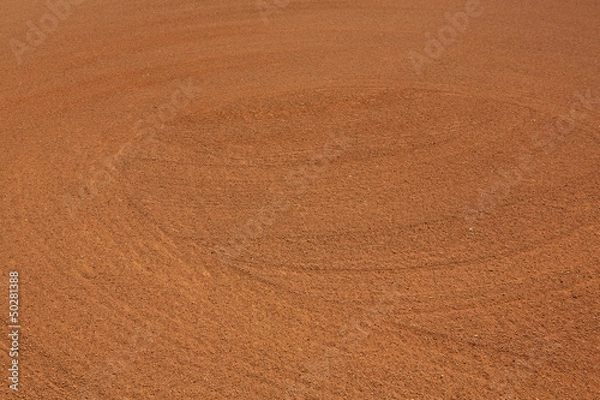 Fototapeta Baseball Infield Dirt Patterns