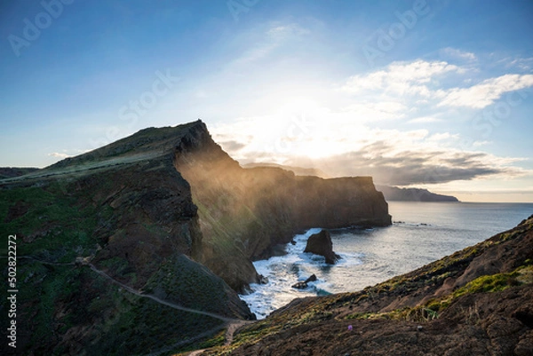 Obraz Beautiful sunset at Ponta de São Lourenço in Madeira