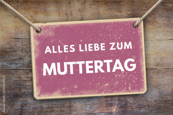 Fototapeta Schild Muttertag