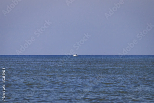 Fototapeta Mar con bote