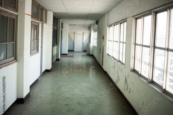 Obraz 古い学校の廊下
