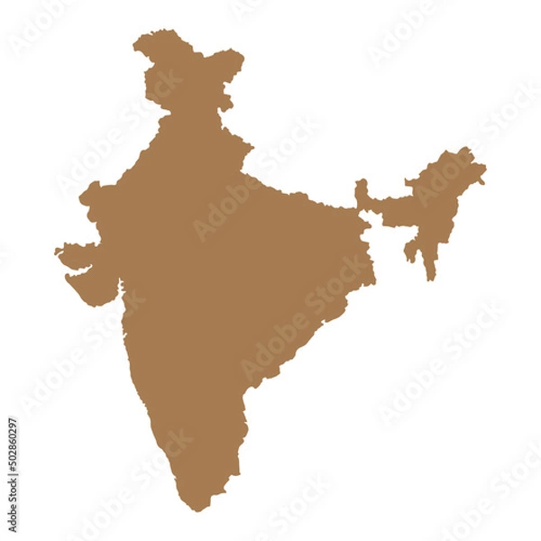 Fototapeta india national map vector image on white background