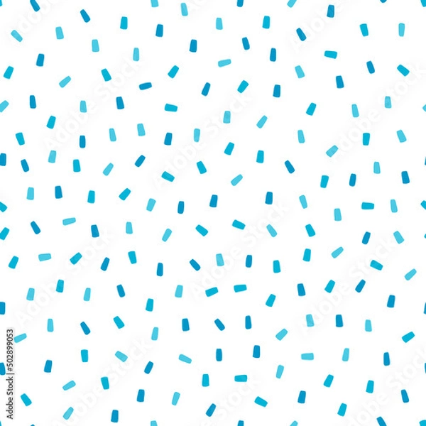 Obraz White seamless pattern with blue sprinkles background.