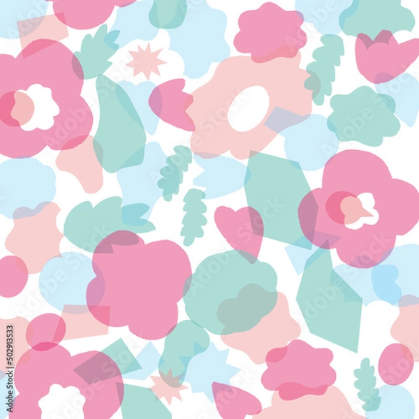 Obraz Scandinavian flower pattern -vector-