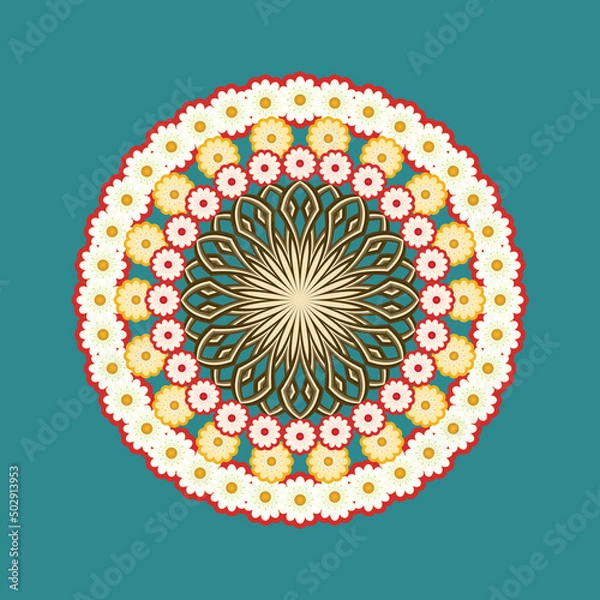 Obraz Round floral design