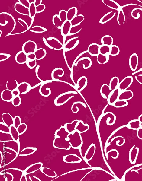 Fototapeta 花柄のパターン