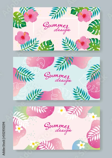 Fototapeta 南国のヤシ　トロピカルなイラスト