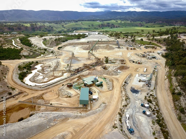Obraz drone shot of a quarry

