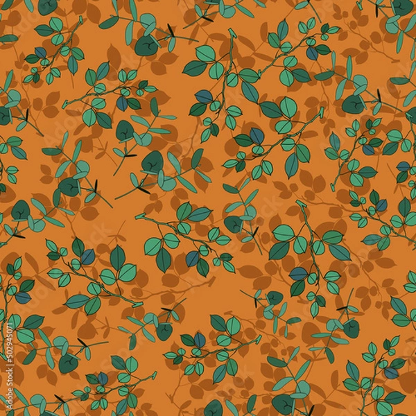 Fototapeta Seamless floral pattern. background