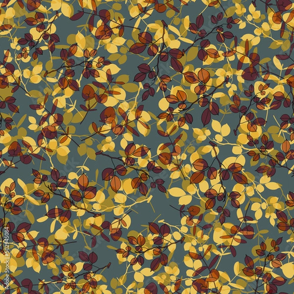 Fototapeta Seamless floral pattern. background
