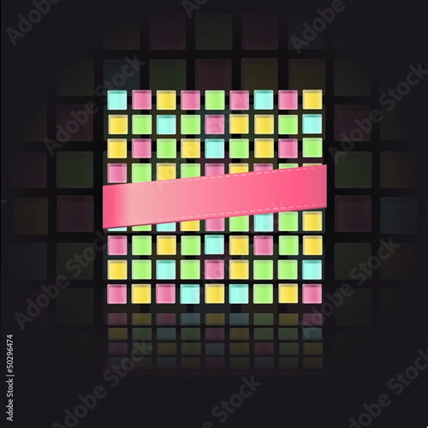 Fototapeta Colorful mosaic structure. Vector design. 