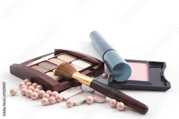 Fototapeta Cosmetics on the white background