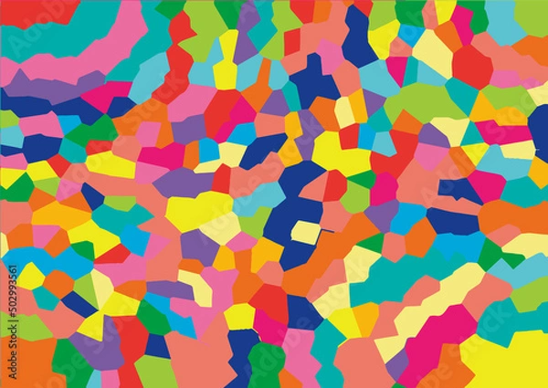 Fototapeta ポップな幾何学模様の背景素材