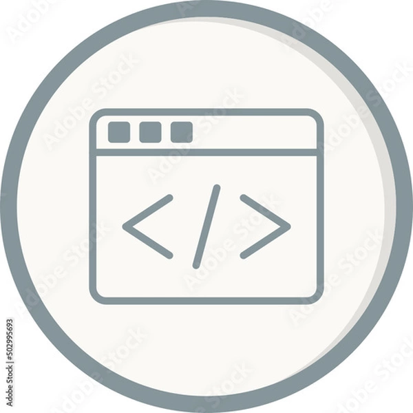 Fototapeta Web Coding Icon