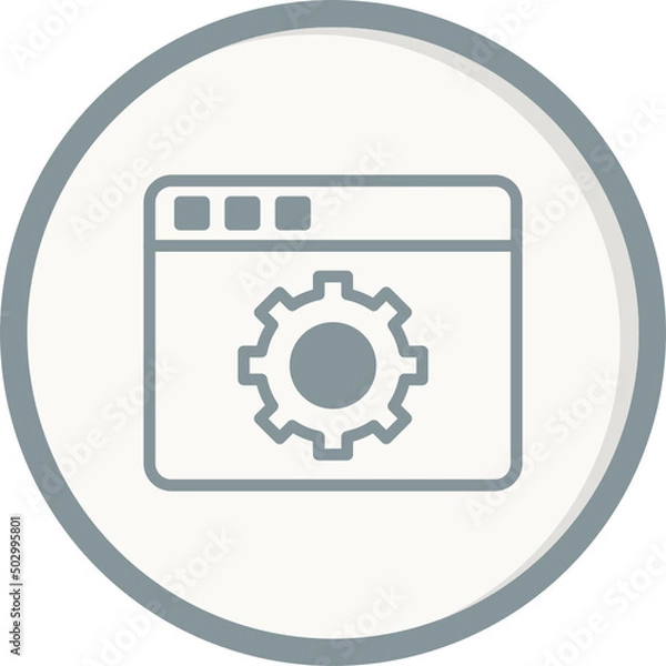Fototapeta Web Settings  Icon