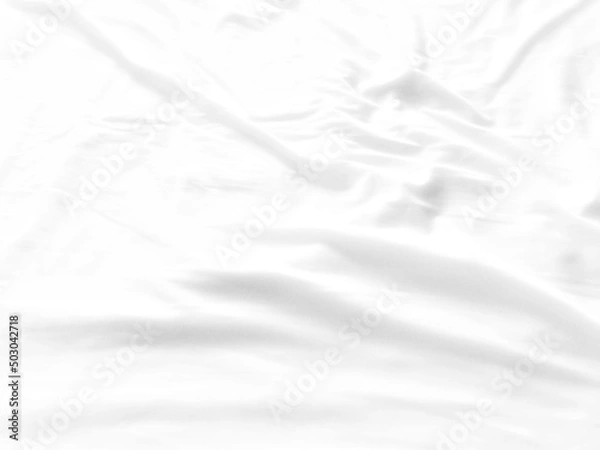 Obraz Creased white bed sheet fragment as a delicate background.