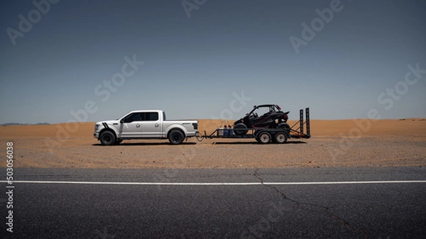 Obraz Truck Trailering a UTV