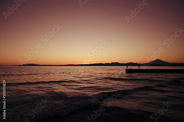 Fototapeta 夕焼けの海