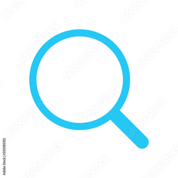 Obraz Isolated search icon. UI and UX element of app and web. It use analogous color scheme, created as simple as possible to achieve minimal size but the quality of vector graphic is still maintained.