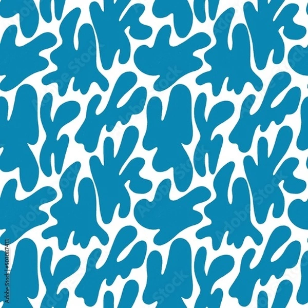 Fototapeta Psychedelic pattern. Pattern in retro style. Psychedelic repeating pattern, nude printable background. Print for textiles, printing, clothing, packaging, decor and wallpaper. 