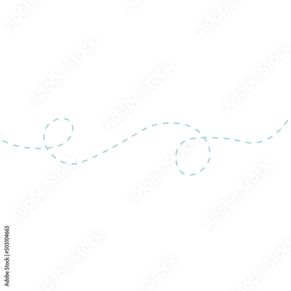 Obraz Simple bee trail line art vector