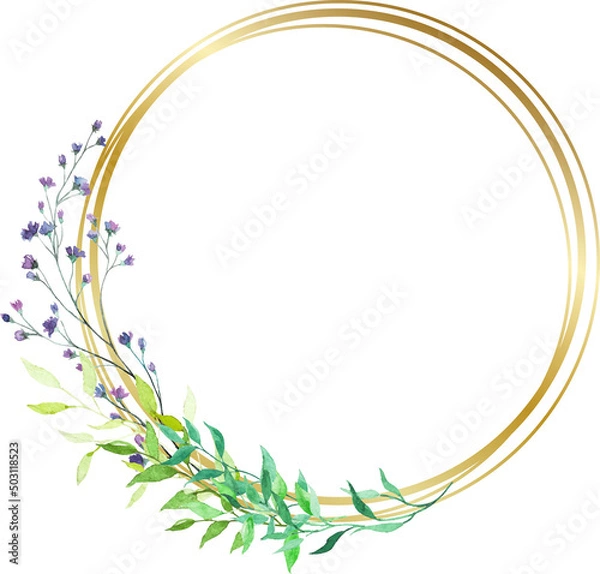 Obraz Circle floral frame