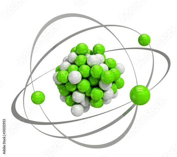 Obraz Atomic structure 3d