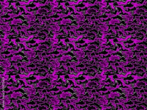 Obraz Modern camouflage. Multi-colored texture illustration.