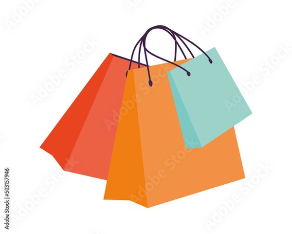 Obraz paper shopping bags