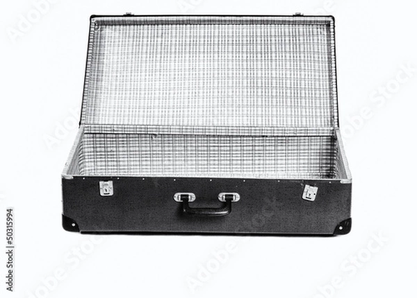 Obraz Offener Lederkoffer