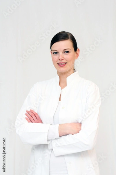 Obraz junge, freundliche Ärztin