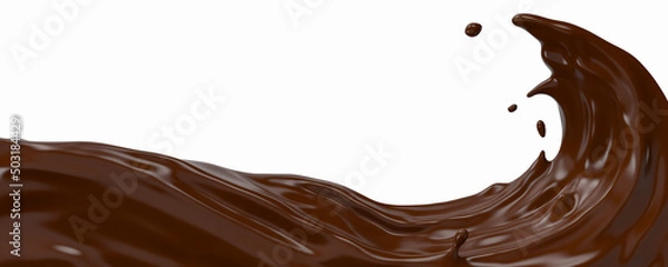 Fototapeta A splash of chocolate