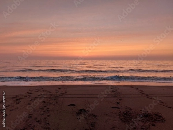 Fototapeta sunset at the beach