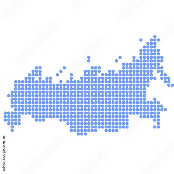 Fototapeta ロシア　地図