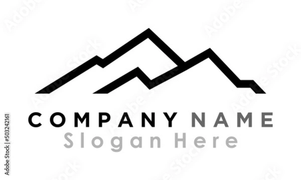 Fototapeta simple brand adventure mountain