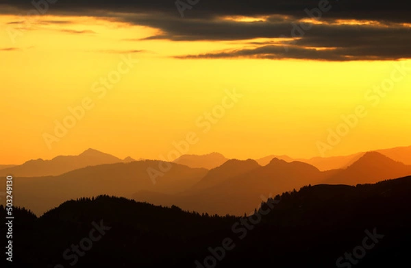 Obraz Sonnenaufgang im Alpstein