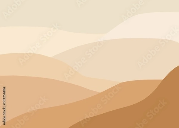 Obraz Abstract background gradient orange sand dunes art pattern