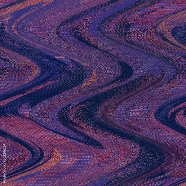 Obraz ultraviolet glitch wave background