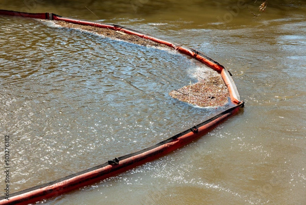 Fototapeta Floating booms and barriers